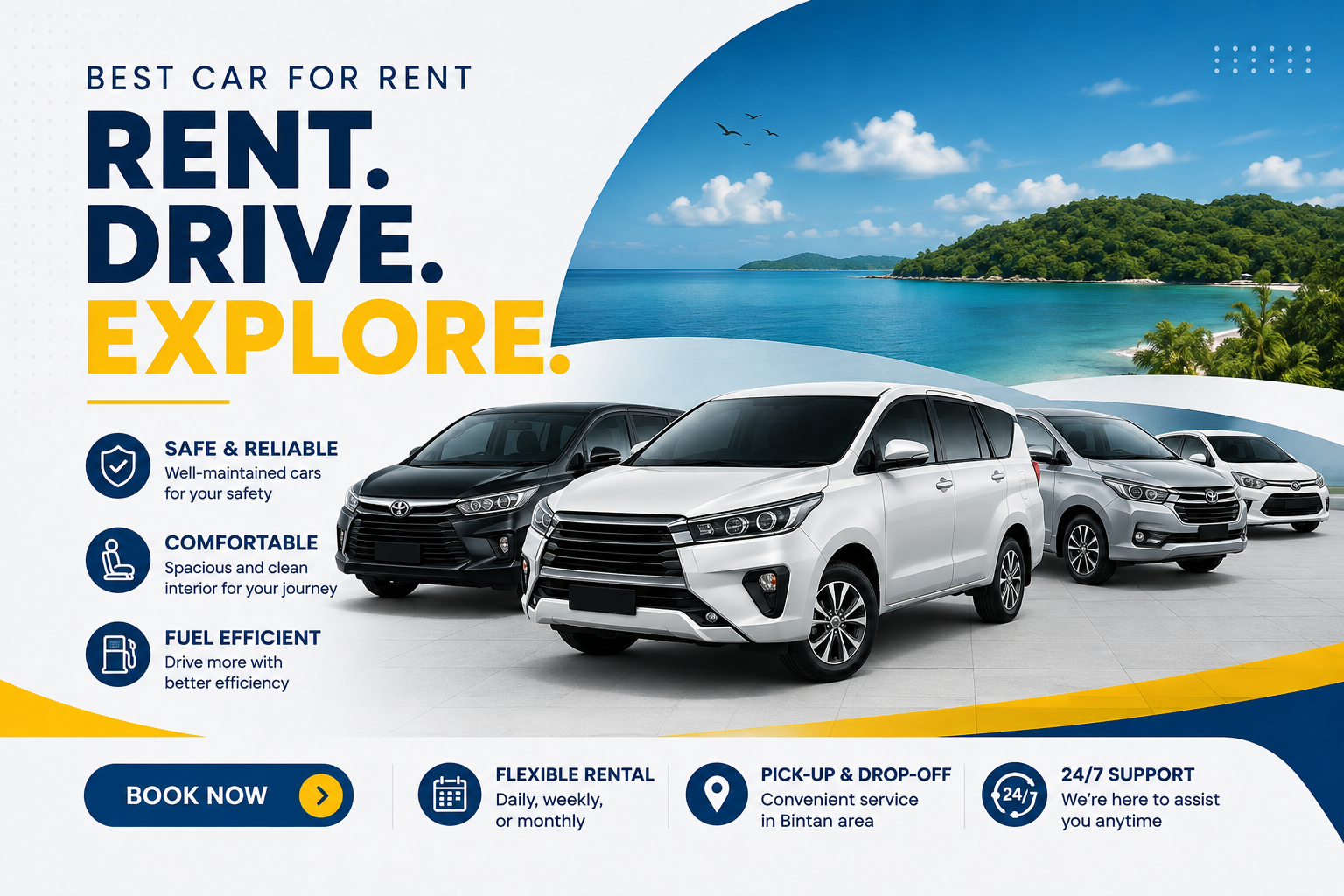 Car Rental 6-8 Hours (7 Seater)